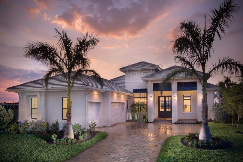 The Ulyssa Model at Fiddler's Creek in Naples Florida (Elevation B)
